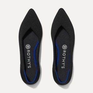 Rothy The Pointed Toe Flats in Black